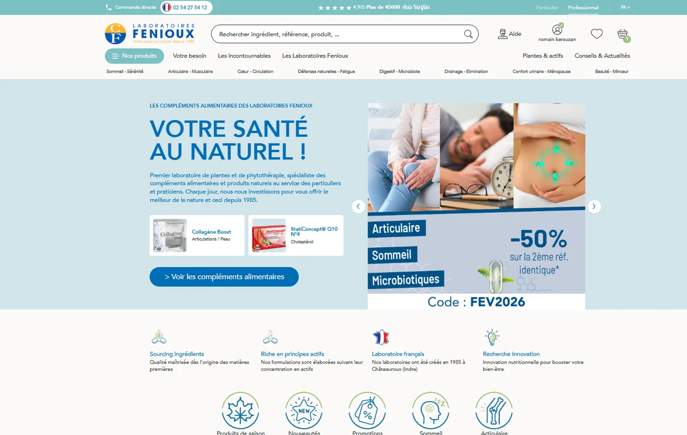 Boutique des Laboratoires Fenioux